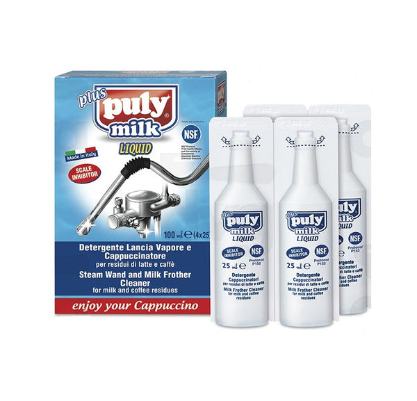 Puly milk plus liquido nsf 4 dosi 25 ml Detergente per lancia vapore, cappuccinatore e lattiere