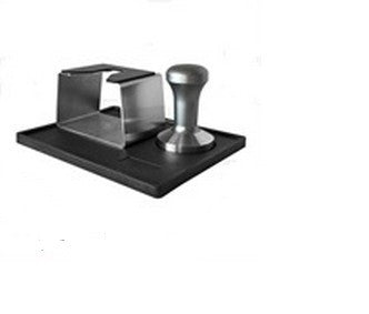 Tappetino per pressatura con base cubic inox per portafiltro e pressino fantasy dia 53