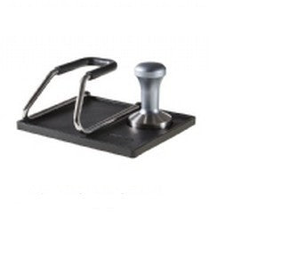 Tappetino per pressatura con base tubolare inox per portafiltro  e pressino fantasy d.53