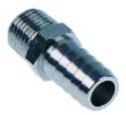 attacco per tubo filetto 1/4" manicotto diametro  12mm int. diametro  8mm lungh. man. 19mm ch 14