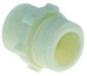 nipplo doppio plastica filetto 1/2" - 1/2" conf. 1 pz