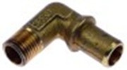 attacco per tubo filetto 1/4" ad angolo manicotto diametro  12mm lungh. man. 17mm