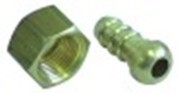 attacco per tubo filetto 3/8" f in due parti tenuta conica manicotto diametro  10mm