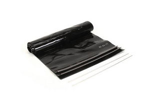 CINGHIA IN SILICONE NERO ONDULATO,
