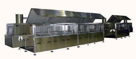 LAVACONTENITORI E STAMPI A NASTRO CON APERTURA AD ALI DI GABBIANO SERIE LCT A 80 210 SOF V - LCT A 50 HS V
