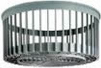 Cesto rotondo plastica diametro 40 x h.18, anello diametro 28