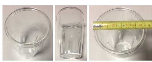 BICCHIERE TRASPARENTE FRULLINO transparent beaker for frappè blender