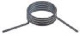 molla a torsione diametro  26,5mm filo diametro  2mm l1 27mm l2 27mm dx
