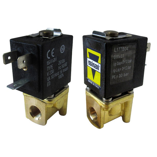 ELETTROVALVOLA SIRAI AUTOLIVELLO 1/8 1/8 230V 50/60Hz DN2,3 INGOMBRO PICCOLO