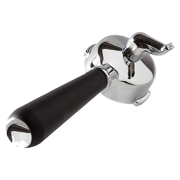 PORTAFILTRO MANICO DRITTO 1 TAZZA CON MANOPOLA COMFORT E TAPPO CROMATO