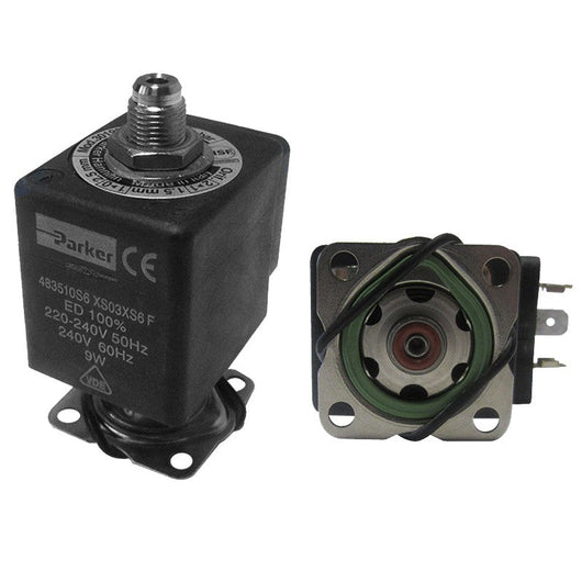 ELETTROVALVOLA PARKER LIQUIPURE 3 VIE INOX 220/240V 50/60Hz, ATTACCO CONICO