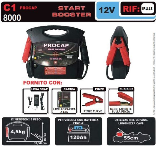 START BOOSTER C1 8000 MADE IN SWISS