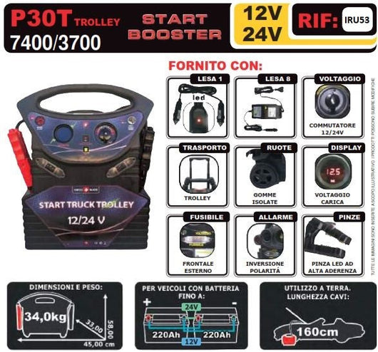 START BOOSTER P30 7400/3700 MADE IN SWISS