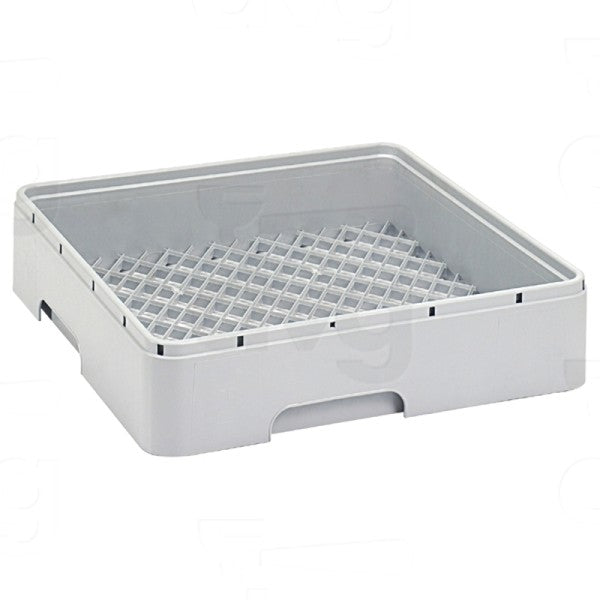 CESTO QUADRATO PLASTICA LAVAGGIO BICCHIERI CHIUSO 45X45XH10,6