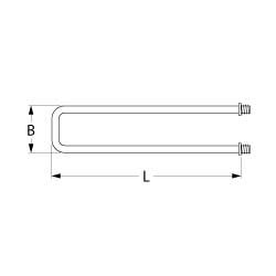 resistenza 1456w 230v nr. spirali 1 resistenza a secco