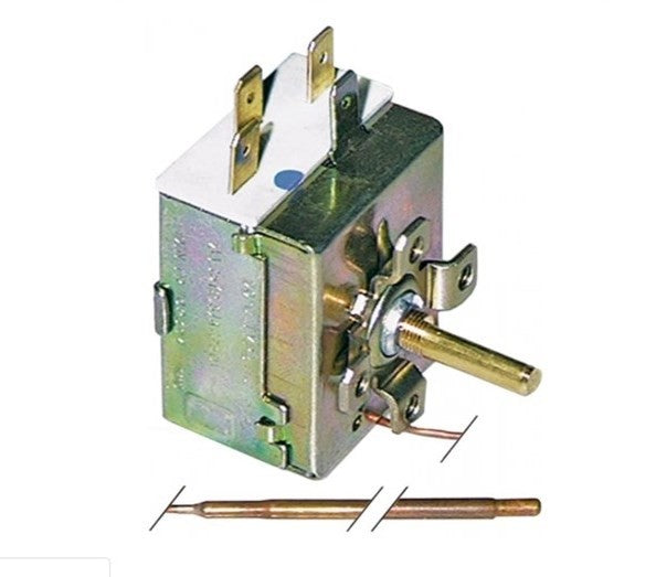 VEMA termostato t. mass. 310°c campo di lavoro 56-310°c 1 poli 1co 16a bulbo diametro  3,5mm bulbo l 195mm