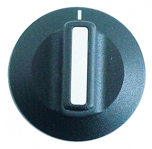 manopola interruttore marcatura zero diametro  42mm alb. diametro  6x4,6mm parte piana superiore nero