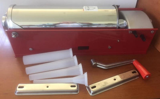 INSACCATRICE TRE SPADE MOD. 7 FIANCATE SMALTATE  SCHEDA TECNICA:CAPACITA' LT. 7