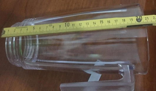 BICCHIERE PLASTICA FRULLATORE CON MANICO E A VITE UNIVERSALE