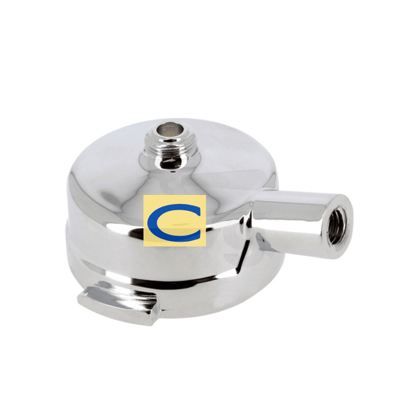 CORPO PORTAFILTRO PROFONDO TIPO MARZOCCO 3/8-M12 CROM. NSF - ALETTE RIBASSATE