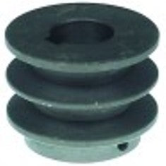 puleggia a gola trapezoidale doppio disco diametro  58mm sede albero diametro  24mm profondità di scanalatura 10mm