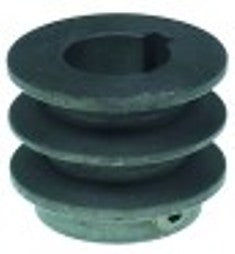 puleggia a gola trapezoidale doppio disco diametro  45mm sede albero diametro  28mm profondità di scanalatura 10mm