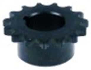 pignone per catene din/iso 08 b-1 divisione 1/2" denti 15 sede albero diametro  30mm h 28mm 33-42-53 tf-tr