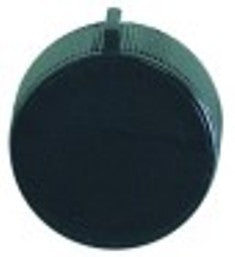 manopola interruttore marcatura zero diametro  45mm alb. diametro  6x4,6mm parte piana superiore nero