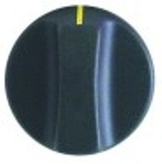 manopola interruttore marcatura zero diametro  50mm alb. diametro  6x4,6mm parte piana superiore nero
