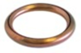 guarnizione rame diametro  est. 22mm int. diametro  16mm spessore 3mm