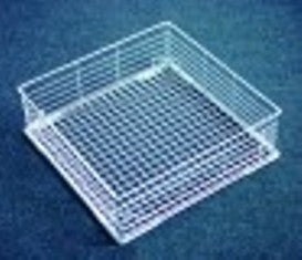cesto per uso misto l 450mm lar. 450mm h 140mm tipo di maglia a maglie spaziate