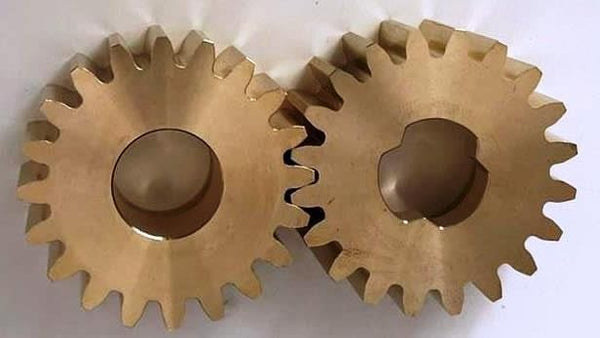 COPPIA INGRANAGGI  IN METALLO PER POMPA MACCHINE GELATO TIPO CARPIGIANI