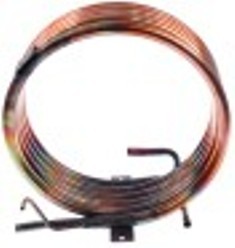 condensatore tubo diametro  15mm raffreddato ad acqua diametro  255mm interasse di fissaggio 128mm