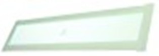 vetro l 697mm lar. 163mm spessore 5mm squadrato