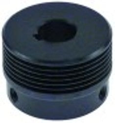 puleggia a gola rotonda alette 6 disco diametro  45mm sede albero diametro  15,8mm larghezza disco 30mm