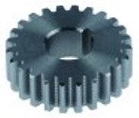 ingranaggio per riduttore di giri diametro  39mm sede albero diametro  14mm lar. 12mm denti 24 acciaio