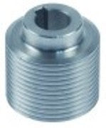 puleggia a gola rotonda alette 12 disco diametro  38mm sede albero diametro  14mm larghezza disco 30mm