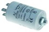 condensatore di rifasamento capacità 8µf 420/470v tolleranza 5% diametro  35mm l 58mm rivestito in plastica