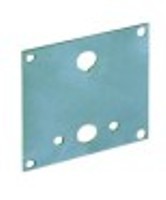 lamiera di montaggio con foro per termostato dimensioni 65x65mm