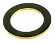 guarnizione ottone per motore ventola int. diametro  17,3mm diametro  est. 25mm