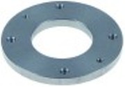 controflangia per motore ventola diametro  est. 60mm diametro  int. 2 30mm spessore 5mm acciaio inox