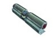 ventilatore tangenziale rullo diametro  60mm lunghezza rotore 2x180mm posizione motore centrale