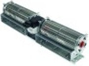 ventilatore tangenziale rullo diametro  60mm lunghezza rotore 2x180mm posizione motore centrale