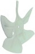 ventola aspirante diametro  154mm fissaggio ventola 25,4mm inclinazione delle pale 28° lar. 32mm plastica