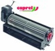 ventilatore tangenziale coprel ffl rullo diametro  60mm lunghezza rotore 240mm spessore pacco motore 20mm
