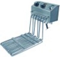 resistenza 10000w 230v nr. spirali 3 l 400mm lar. 220mm h 250mm fissaggio speciale tubo diametro  8,5mm