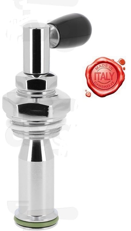 CANOTTO SUPERIORE GRUPPO E61 CON REGOLATORE DI FLUSSO E POMELLO NERO - CN23K2195
