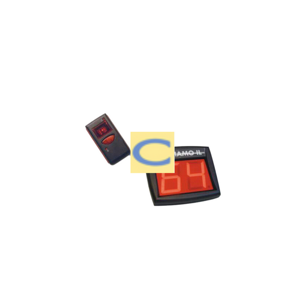 DISPLAY 2 CIFRE A LED ROSSI COMPLETO DI TELECOMANDO