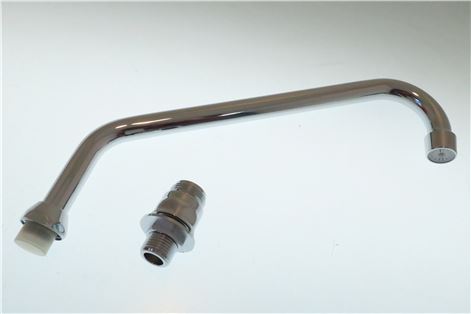 EROGATORE ø 18x250 mm, attacco ø 1/2"M - dima di foratura ø 22 mm
