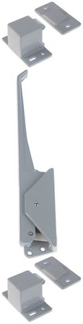 maniglia per celle frigorifere battuta sx l 316mm lar. 45mm h 48mm con serratura